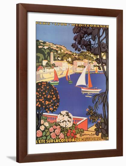 Cote d'Azur-null-Framed Art Print