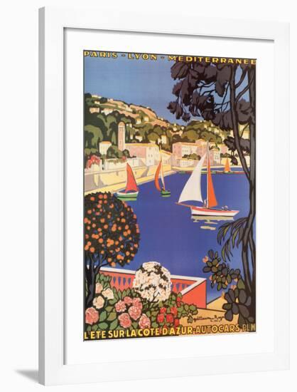 Cote d'Azur-null-Framed Art Print