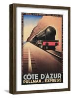 Cote d'Azure Pullman Express-null-Framed Art Print