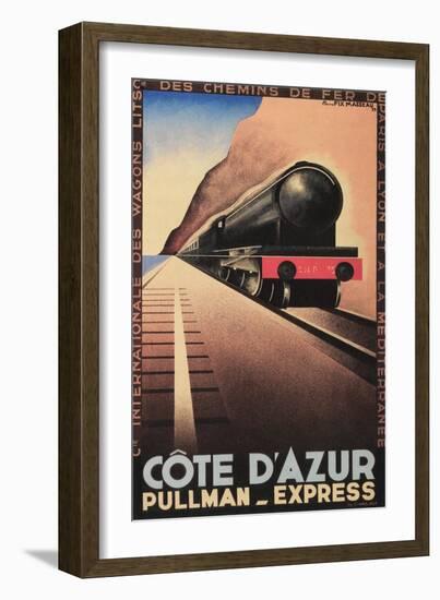 Cote d'Azure Pullman Express-null-Framed Art Print