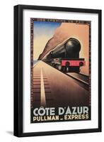 Cote d'Azure Pullman Express-null-Framed Art Print