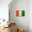 Cote D'Ivoire Flag Design with Wood Patterning - Flags of the World Series-Philippe Hugonnard-Mounted Art Print displayed on a wall