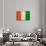Cote D'Ivoire Flag Design with Wood Patterning - Flags of the World Series-Philippe Hugonnard-Art Print displayed on a wall