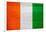 Cote D'Ivoire Flag Design with Wood Patterning - Flags of the World Series-Philippe Hugonnard-Framed Art Print