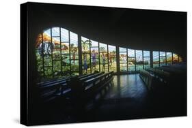 Cote D'Ivoire, Lagunes Region, Abidjan, Saint Paul's Cathedral, Stained Glass Window-null-Stretched Canvas