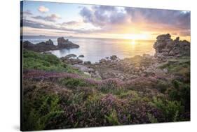 Cote De Granit Rose Sunrise-Philippe Manguin-Stretched Canvas