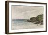 Côte rocheuse au bord de la mer-Emile Vernier-Framed Giclee Print