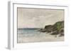 Côte rocheuse au bord de la mer-Emile Vernier-Framed Giclee Print