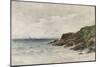 Côte rocheuse au bord de la mer-Emile Vernier-Mounted Giclee Print