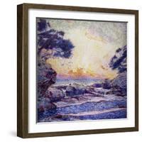 Cote Scene, Sunset, Scene De Cote, Coucher De Soleil-Frans Gaillard-Framed Giclee Print