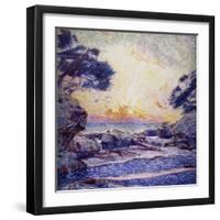 Cote Scene, Sunset, Scene De Cote, Coucher De Soleil-Frans Gaillard-Framed Giclee Print