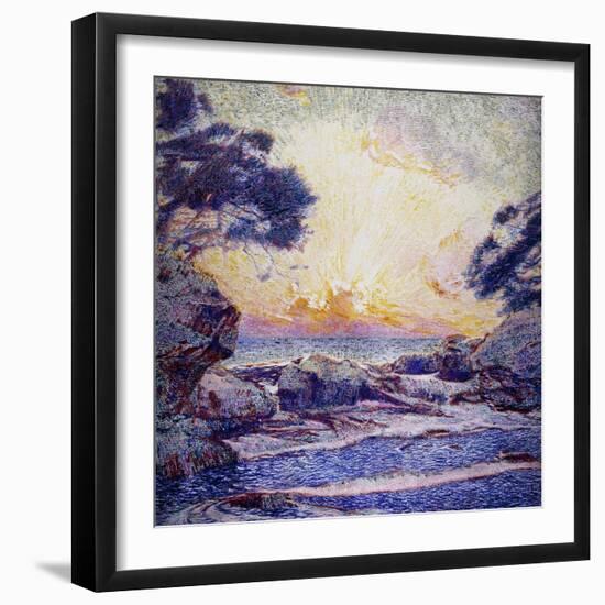 Cote Scene, Sunset, Scene De Cote, Coucher De Soleil-Frans Gaillard-Framed Giclee Print
