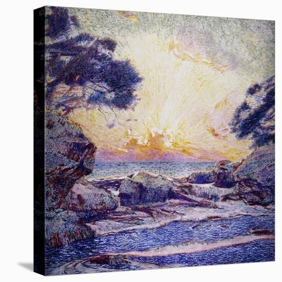 Cote Scene, Sunset, Scene De Cote, Coucher De Soleil-Frans Gaillard-Stretched Canvas