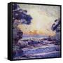 Cote Scene, Sunset, Scene De Cote, Coucher De Soleil-Frans Gaillard-Framed Stretched Canvas