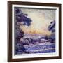 Cote Scene, Sunset, Scene De Cote, Coucher De Soleil-Frans Gaillard-Framed Giclee Print