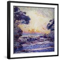 Cote Scene, Sunset, Scene De Cote, Coucher De Soleil-Frans Gaillard-Framed Giclee Print