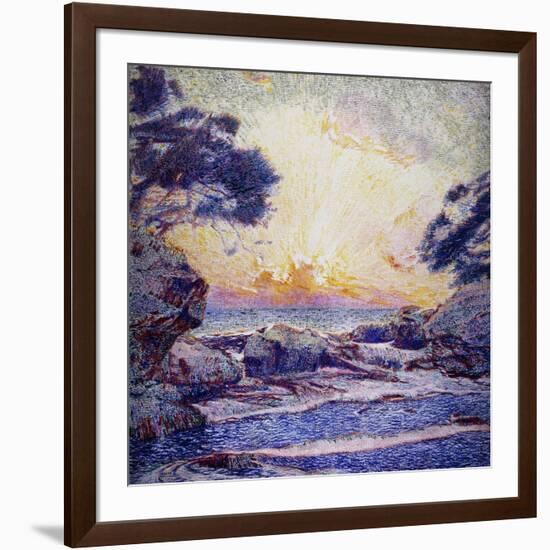 Cote Scene, Sunset, Scene De Cote, Coucher De Soleil-Frans Gaillard-Framed Giclee Print