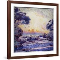 Cote Scene, Sunset, Scene De Cote, Coucher De Soleil-Frans Gaillard-Framed Giclee Print