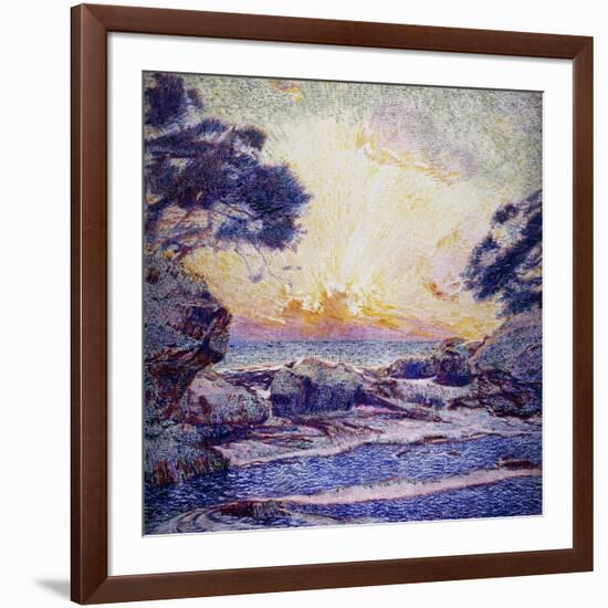 Cote Scene, Sunset, Scene De Cote, Coucher De Soleil-Frans Gaillard-Framed Giclee Print