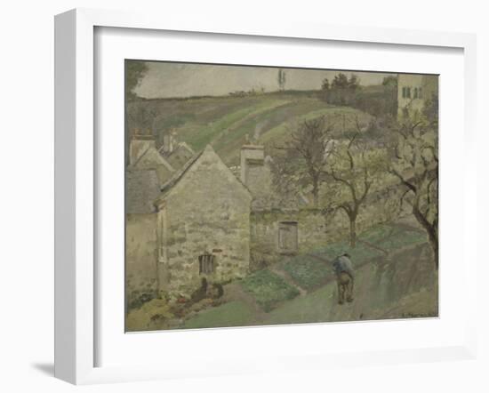 Côteau de L'Hermitage, Pontoise-Camille Pissarro-Framed Giclee Print