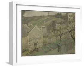 Côteau de L'Hermitage, Pontoise-Camille Pissarro-Framed Giclee Print
