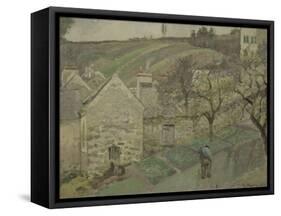 Côteau de L'Hermitage, Pontoise-Camille Pissarro-Framed Stretched Canvas