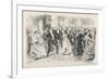 Cotillion Dancing in a Fashionable London Ballroom-Frederick Barnard-Framed Art Print