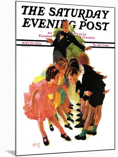 "Cotillion," Saturday Evening Post Cover, May 23, 1936-Albert W. Hampson-Mounted Giclee Print