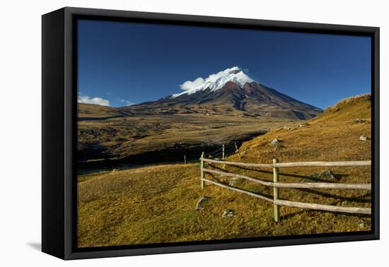 Cotopaxi National Park, Snow-Capped Cotopaxi Volcano-John Coletti-Framed Stretched Canvas