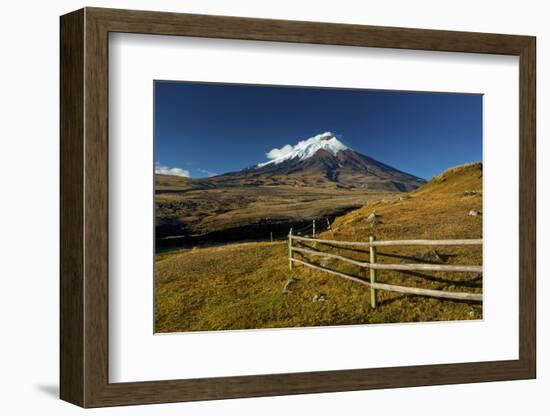 Cotopaxi National Park, Snow-Capped Cotopaxi Volcano-John Coletti-Framed Photographic Print