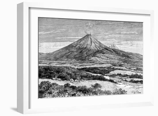 Cotopaxi Volcano, Equador, 1895-null-Framed Giclee Print