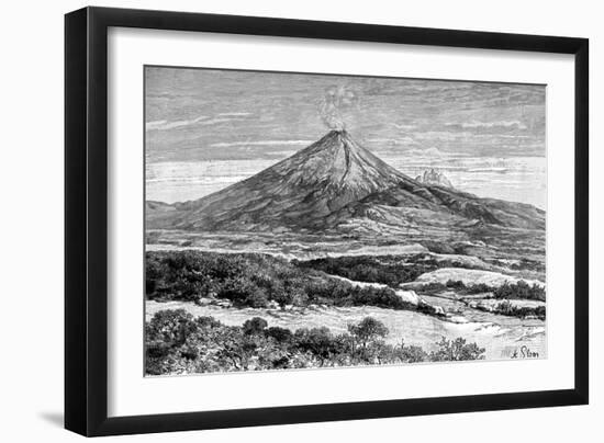 Cotopaxi Volcano, Equador, 1895-null-Framed Premium Giclee Print