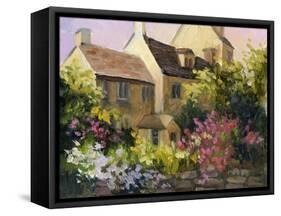 Cotswold Cottage V-Mary Jean Weber-Framed Stretched Canvas