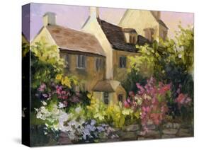 Cotswold Cottage V-Mary Jean Weber-Stretched Canvas