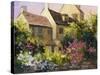 Cotswold Cottage V-Mary Jean Weber-Stretched Canvas
