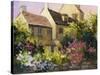 Cotswold Cottage V-Mary Jean Weber-Stretched Canvas