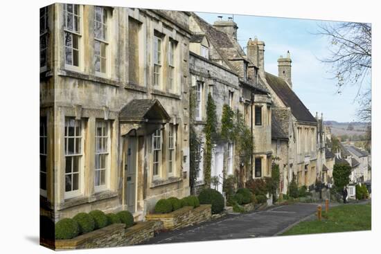 Cotswold Cottages Along the Hill, Burford, Cotswolds, Oxfordshire, England, United Kingdom, Europe-Peter Richardson-Stretched Canvas