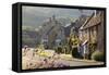 Cotswold Cottages, Broadway, Worcestershire, Cotswolds, England, United Kingdom, Europe-Stuart Black-Framed Stretched Canvas