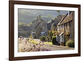 Cotswold Cottages, Broadway, Worcestershire, Cotswolds, England, United Kingdom, Europe-Stuart Black-Framed Photographic Print