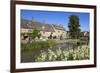 Cotswold Cottages on the River Eye-Stuart Black-Framed Photographic Print