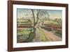 Cotswold Crossroads-Adrian Allinson-Framed Premium Giclee Print