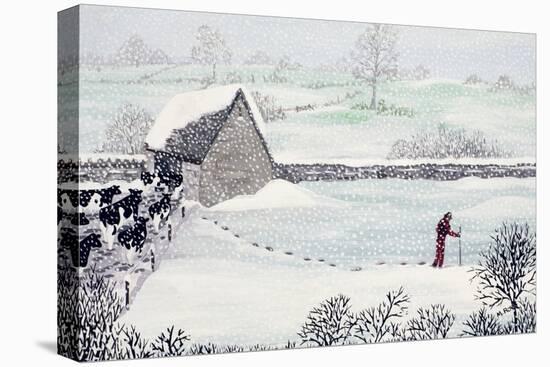 Cotswold Farm in Winter-Maggie Rowe-Stretched Canvas