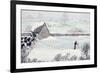 Cotswold Farm in Winter-Maggie Rowe-Framed Giclee Print