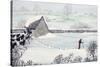 Cotswold Farm in Winter-Maggie Rowe-Stretched Canvas