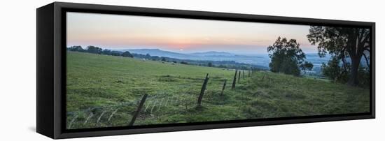 Cotswold Hills at Sunset, Winchcombe, Gloucestershire, the Cotswolds, England-Matthew Williams-Ellis-Framed Stretched Canvas