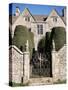 Cotswold House, Topiary and Gate, Ablington, Gloucestershire, the Cotswolds, England-David Hunter-Stretched Canvas