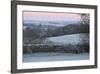 Cotswold Landscape on Frosty Morning, Stow-On-The-Wold, Gloucestershire, Cotswolds, England, UK-Stuart Black-Framed Photographic Print