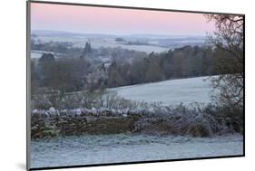 Cotswold Landscape on Frosty Morning, Stow-On-The-Wold, Gloucestershire, Cotswolds, England, UK-Stuart Black-Mounted Photographic Print