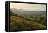 Cotswold Landscape with View to Malvern Hills-Stuart Black-Framed Stretched Canvas