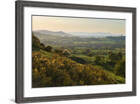 Cotswold Landscape with View to Malvern Hills-Stuart Black-Framed Photographic Print